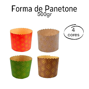 10un Forma para Panetone Ecopack 500gr - Ultrafest