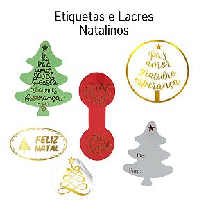 Etiquetas e Lacres Natalinos Stickr