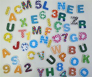 Coleção Imantados Letras e Números 5cm
