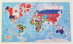 Quebra-Cabeça Mapa Mundi