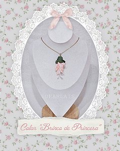 Colar Rosa da Flor brinco-de-Princesa