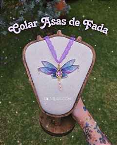 Colar Asas de Fada Roxo 💜​