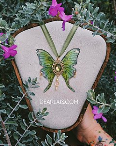 Colar Asas Mariposa Lunar 💚​
