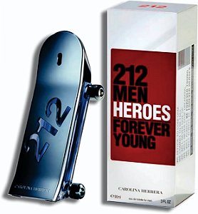 212 Men Heroes Carolina Herrera Eau de Toilette - Perfume Masculino 90ml