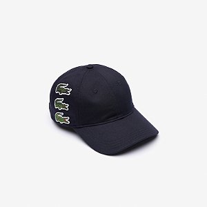 Boné Lacoste Multi Croco azul marinho