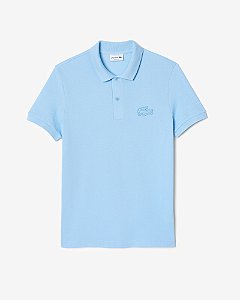 Polo Lacoste com emblema de crocodilo acolchoado