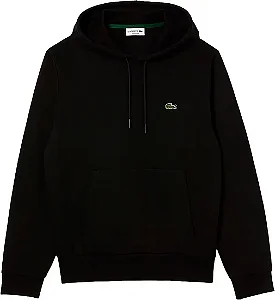 Moletom Lacoste Canguru em Fleece - Preto