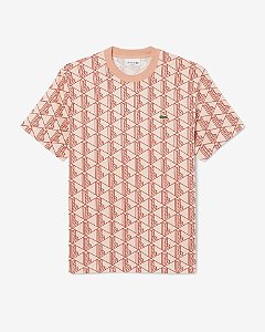 Camiseta Lacoste Monigrama Laranja