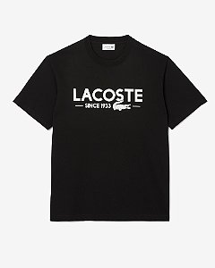 Camiseta Lacoste Since 1933 - Preto