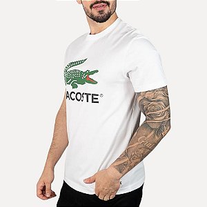 Camiseta Lacoste Big Logo - Branca