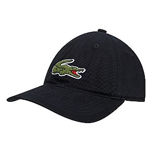 Boné Lacoste Big Croc - Preto