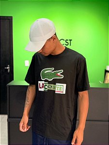 Camiseta Lacoste Big Logo - Preto