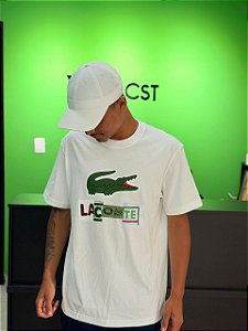 Camiseta Lacoste Big Logo 2026 - Branca