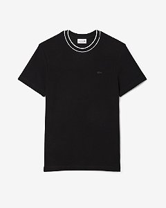 Camiseta Lacoste Gola Listrada