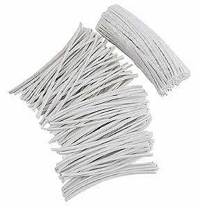 Arame recapado 08cm branco Cod 1222