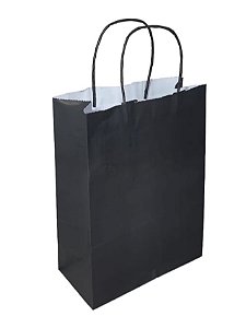 Sacola Papel Preto  90gramas (Pct 10un) ATACADO Cod 1329