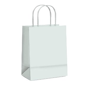Sacola Papel Branco 90gramas (P/M)  Cod 1330