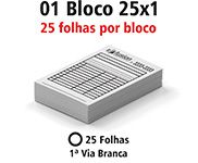 BLOCOS E TALOES 25 FOLHAS AP 56G 25X1 150X105MM - 1X0