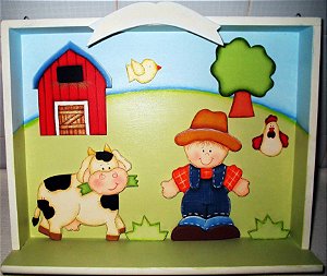 QUADRO INFANTIL FAZENDINHA