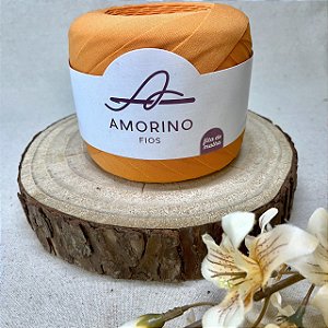 Fita de Malha Amorino – 100% Poliester - Cor: Tangerina