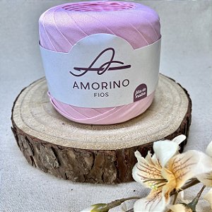 Fita de Malha Amorino – 100% Poliester - Cor: Iogurte de Morango