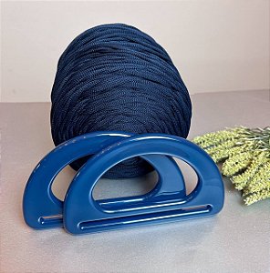 Kit Késia 1 - Azul Intenso (Crochetando Amigas)