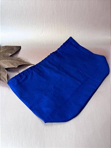 Forro Bolsa - Oval M (10X20cm Fundo) - Liso Azul Marinho