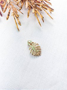 Cursor/Puxador Metal #5 p/Ziper Teflon - Folha - Dourado