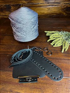 Kit Bolsa Lucy - Néctar 5mm Charuto (Crochetando Amigas)