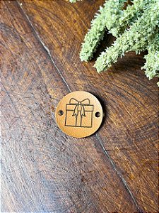 Tag Sintético Redonda 3x3cm - Presente