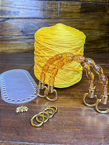 Kit Bolsa Duna - Amarelo Ouro (Déa-Aula Grátis)