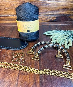 Kit Bolsa Caterine - Néctar 5mm - Preto II (Déa - Aula Grátis)