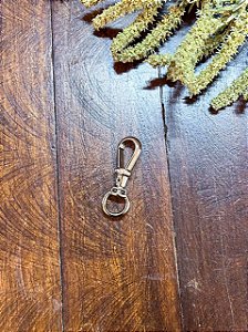 Mosquetão 5x1,5cm com Strass-Níquel
