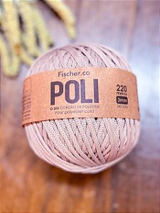 Fio Fischer POLI 3mm 220m - Neutro Rose
