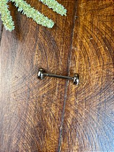 Porta Alça Piercing / Pino 28mm M - Níquel