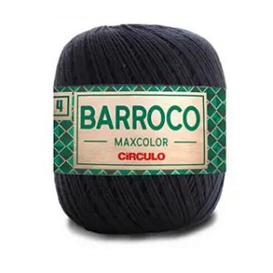 Fio Barroco Maxcolor 4 Círculo - Preto 8990