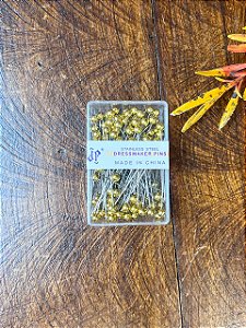 Alfinete Inox Dourado Cx 100pç