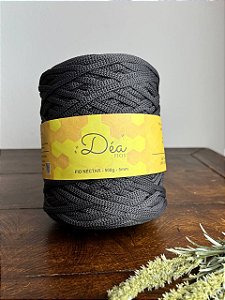 Fio Néctar 5mm - 500g-200m - Poliester - Cinza Escuro