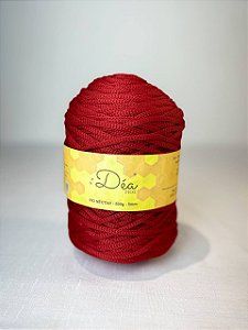 Fio Néctar 5mm - 500g-200m - Poliester - Vermelho Tomate
