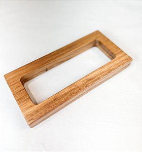 Alça Madeira Retangular Grande 22x10,5x1,5cm (Jequitibá)
