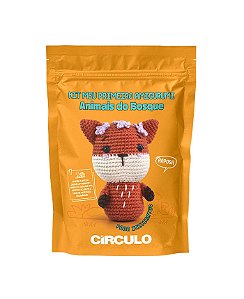 Kit Amigurumi Animais do Bosque - Raposa