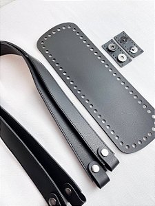 Kit Valentina 30x10cm Montana Preto/Onix