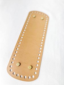 Base Retangular Montana 30x10cm-Bege/Ouro Velho