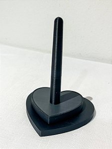 Suporte de fio - Coração - Preto