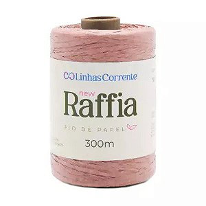 Fio de Papel - New Raffia 300M 100% Viscose - Rosa