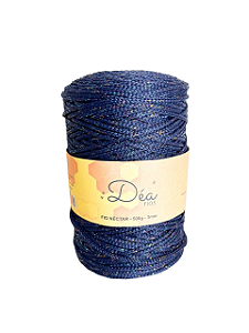 Fio Néctar 3mm - 500g-300m - Poliéster - Azul Lurex Multicolor