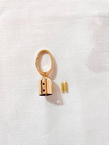 Porta Alça/Tassel Mosquetão-Dourado