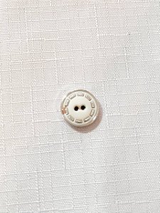 Botão Trabalhado 18mm Branco/Prata