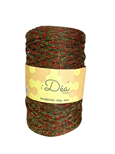 Fio Néctar 5mm-500g-200m-Poliéster-Natalino Vermelho