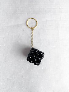 Chaveiro Dado 3cm-Preto